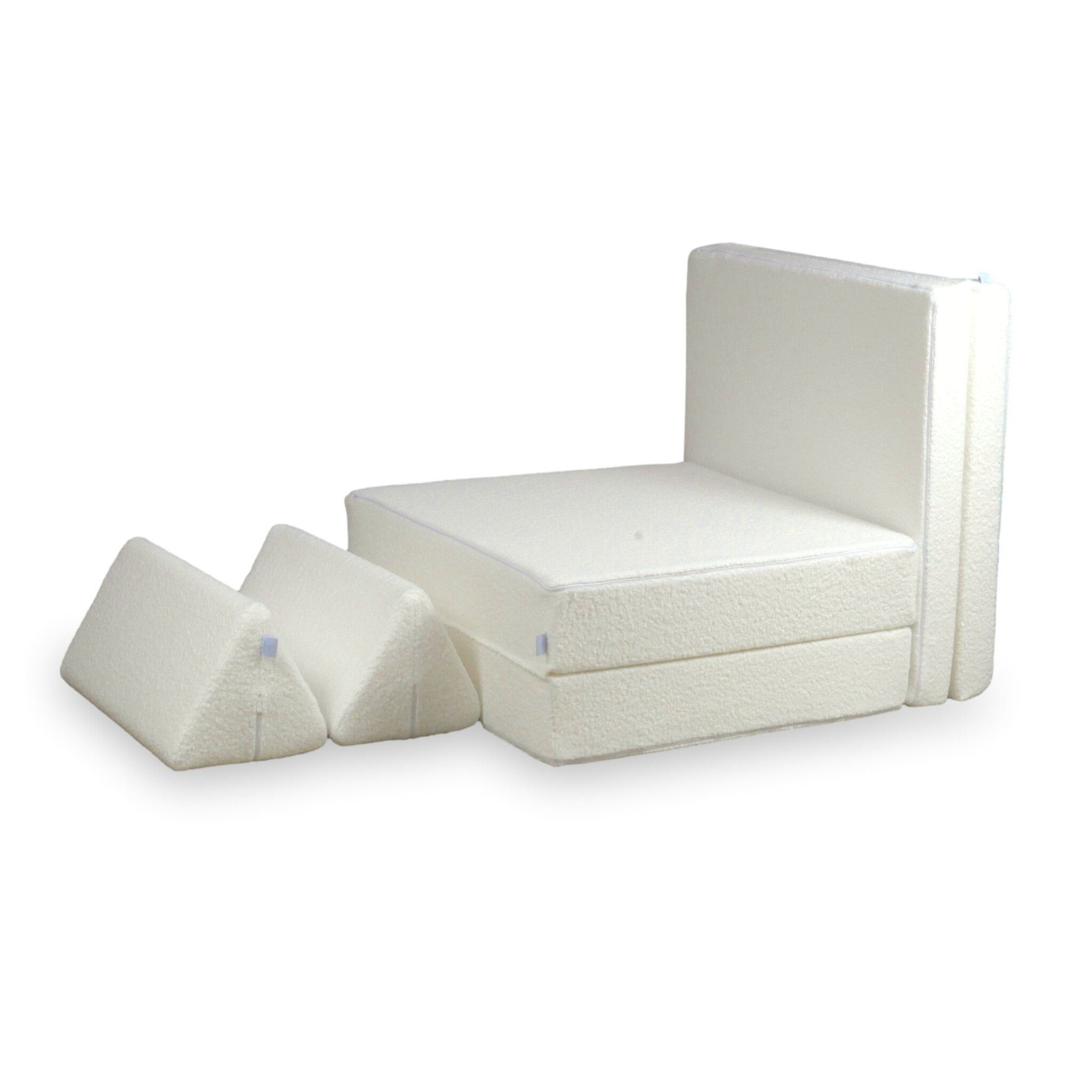 Canapé de jeu Montessori Standard Bouclé Blanc