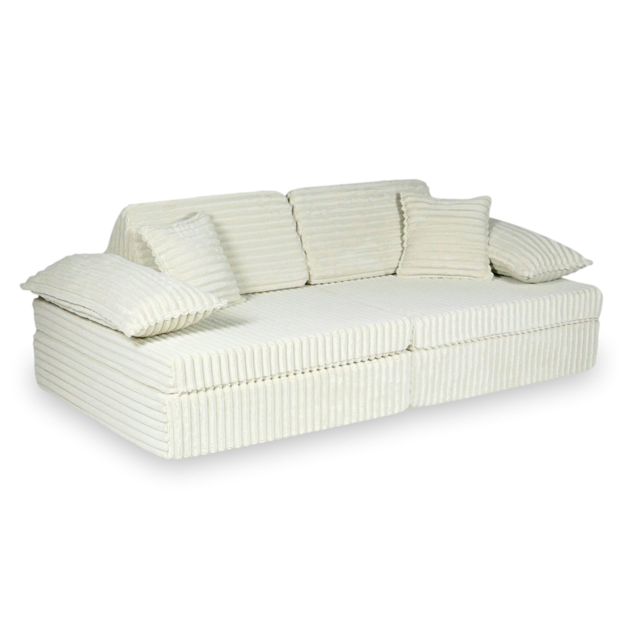 Canapé de jeu Montessori de luxe  Tissu gaufré