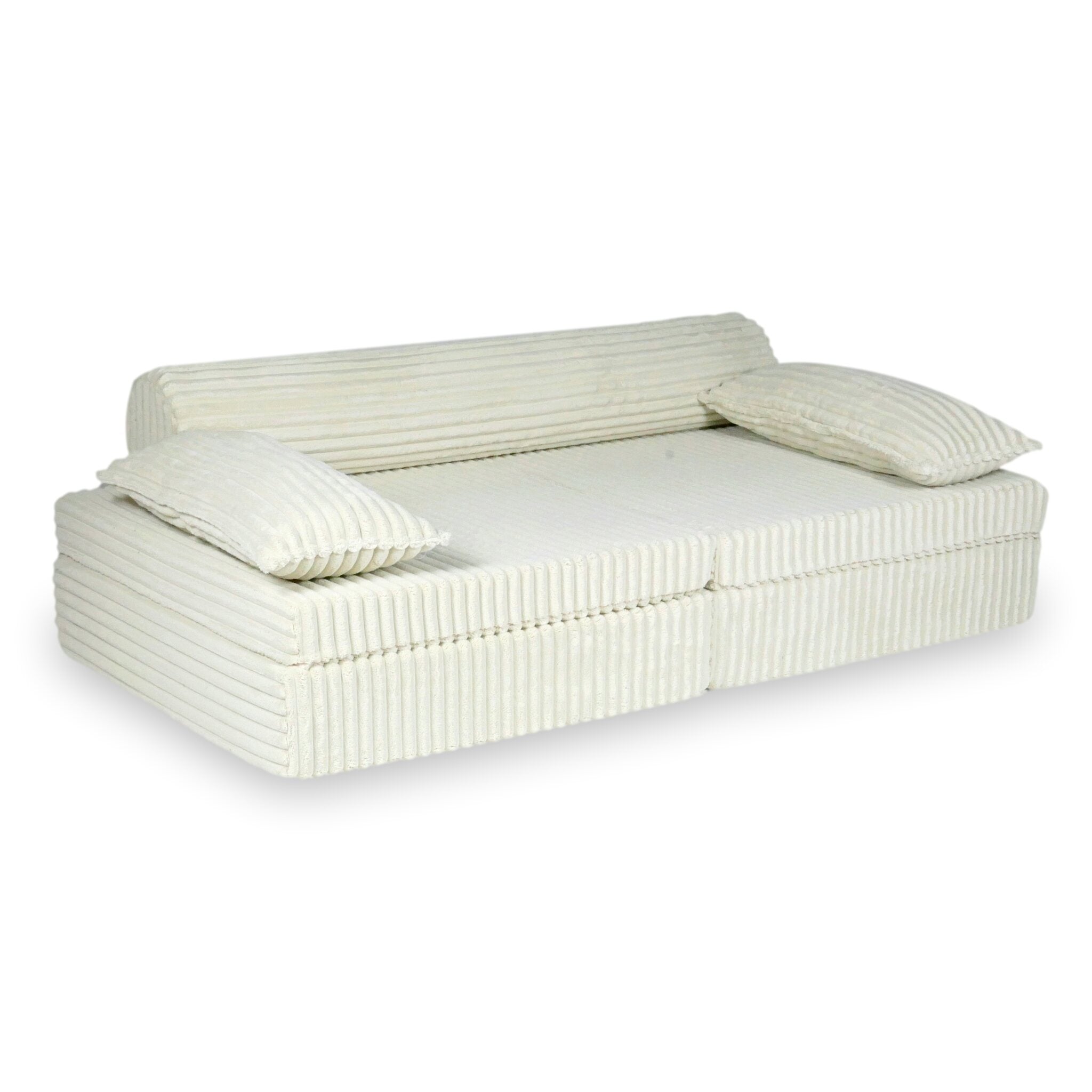 Canapé de jeu Montessori de luxe  Tissu gaufré