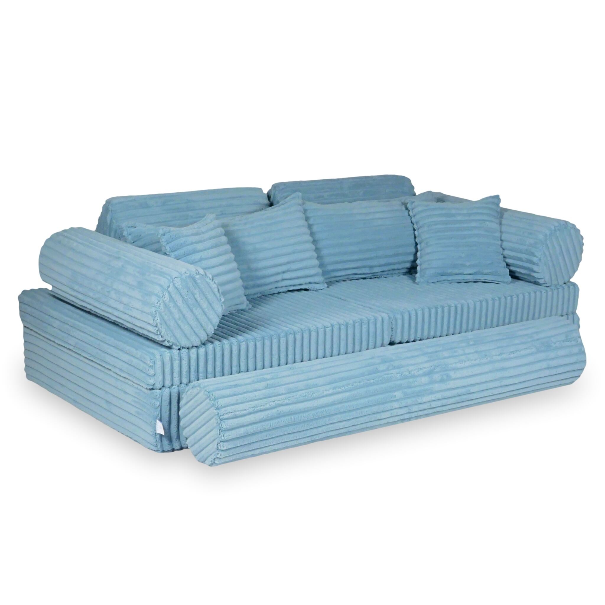 Canapé de jeu Montessori de luxe  Tissu gaufré