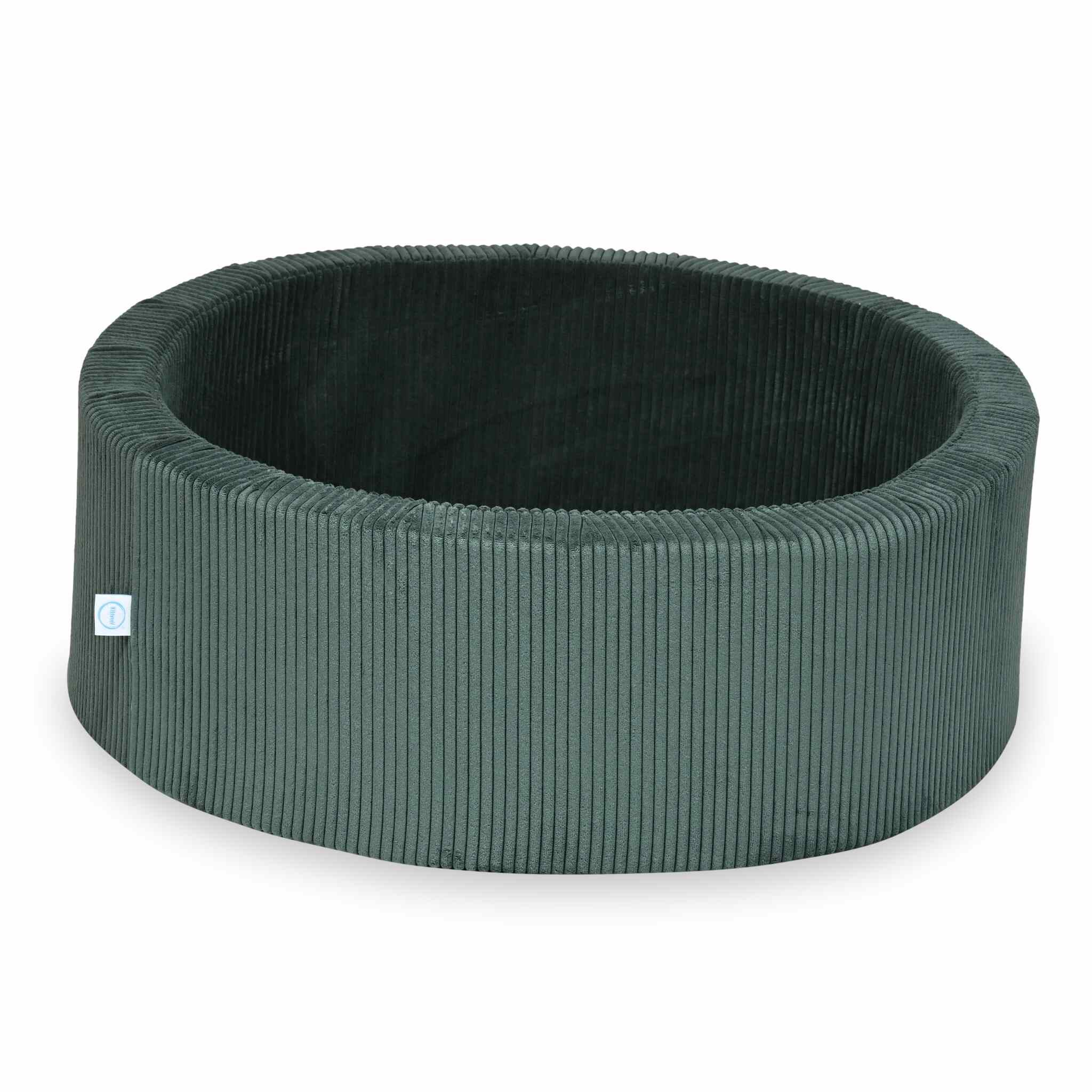 Piscine à Balles 90x30 velours côtelé vert sans balles