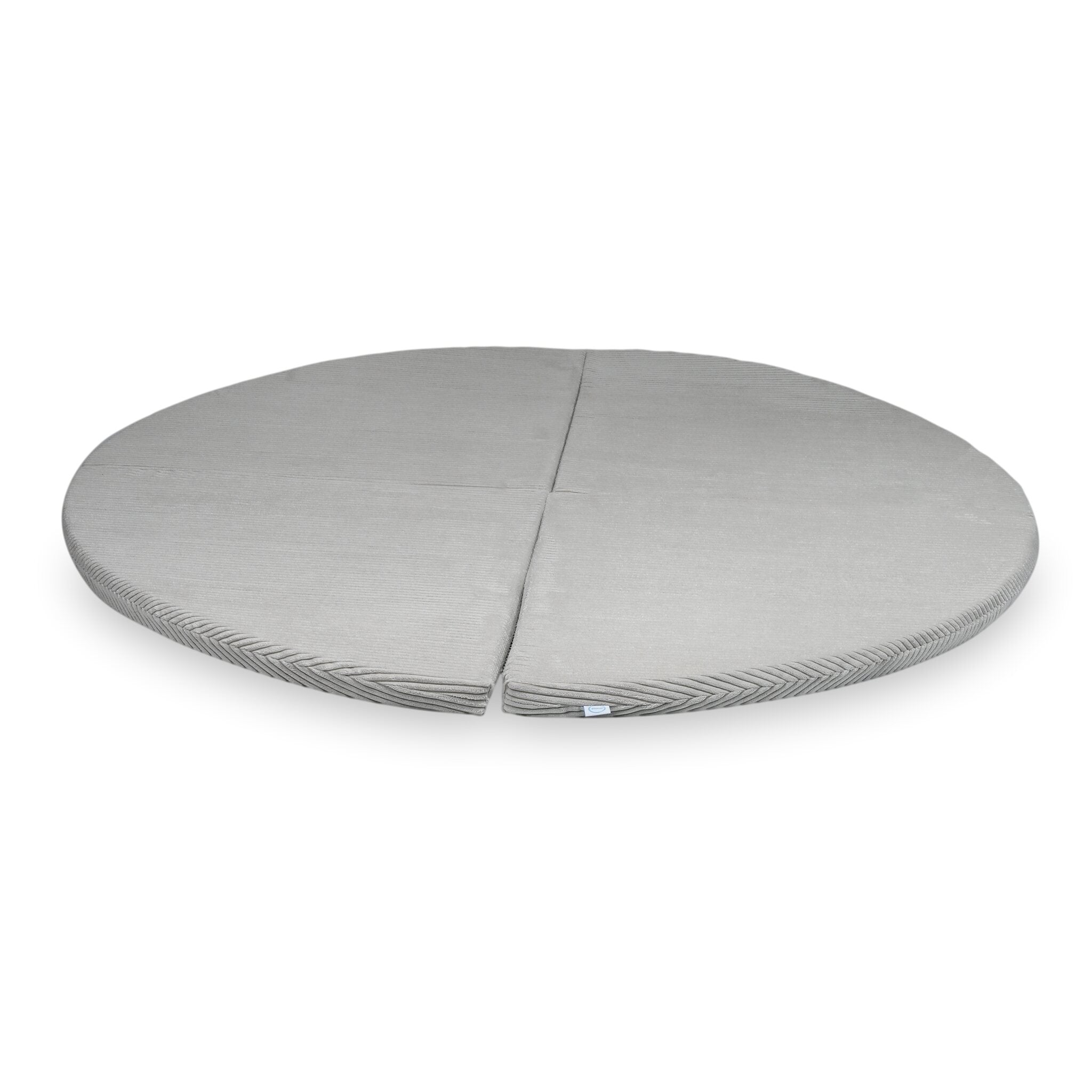 Tapis de jeu 160cm pour bébé, rond pliable en velours côtelé