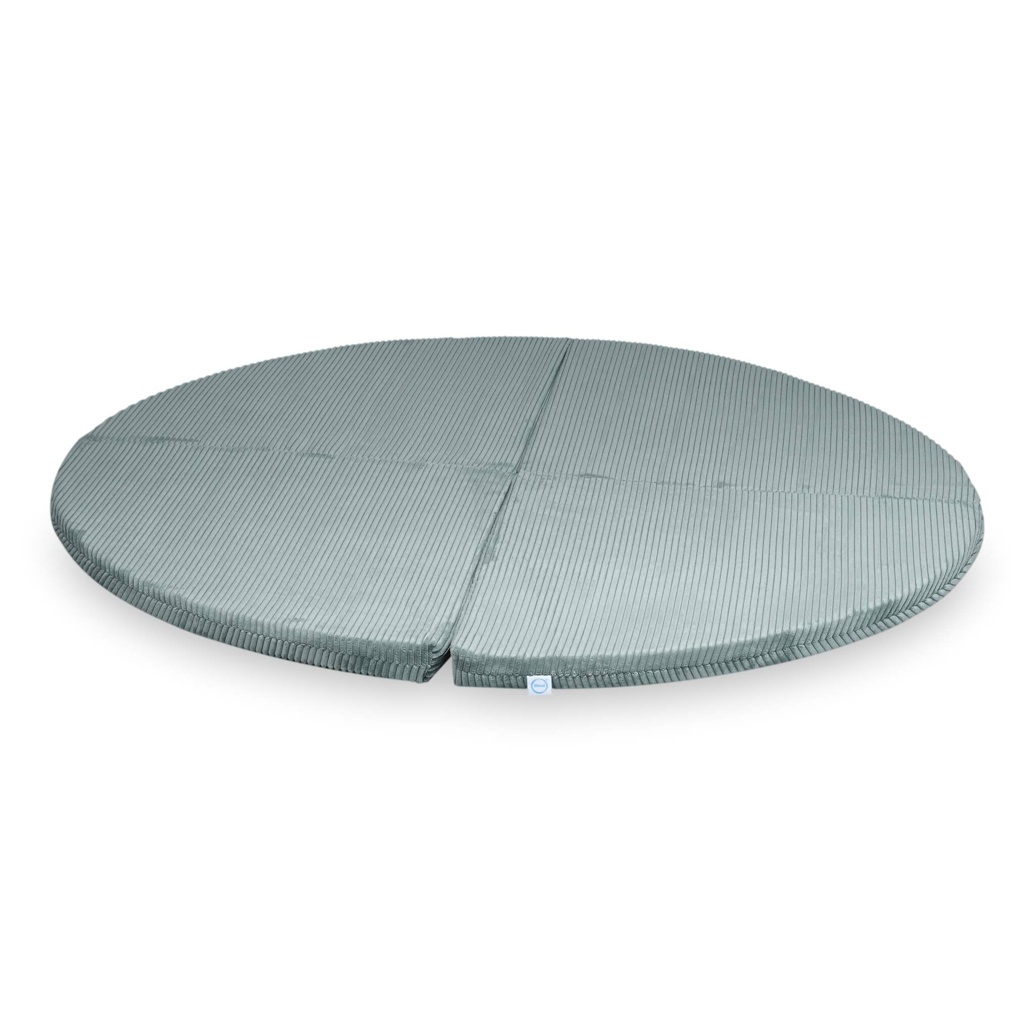 Tapis de jeu 160cm pour bébé, rond pliable en velours côtelé