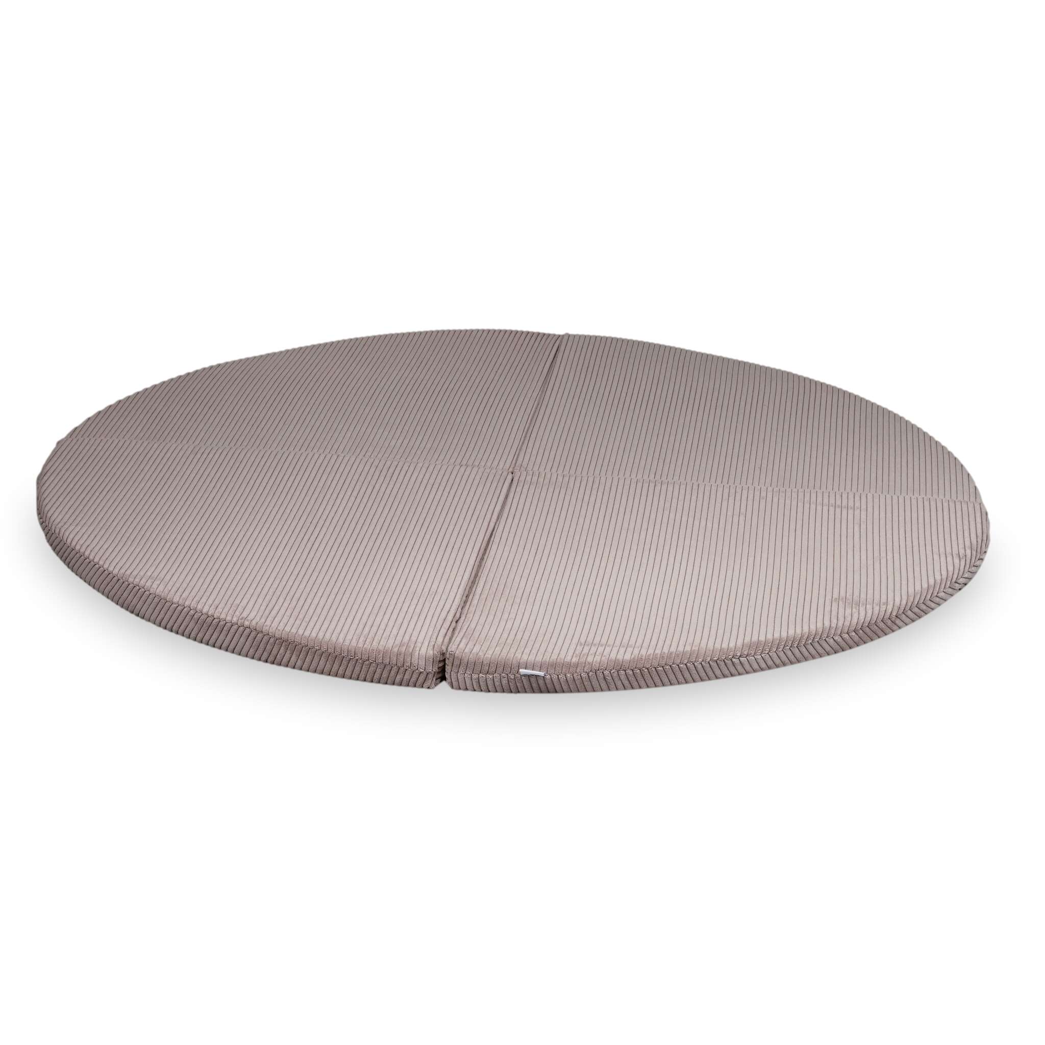 Tapis de jeu 160cm pour bébé, rond pliable en velours côtelé