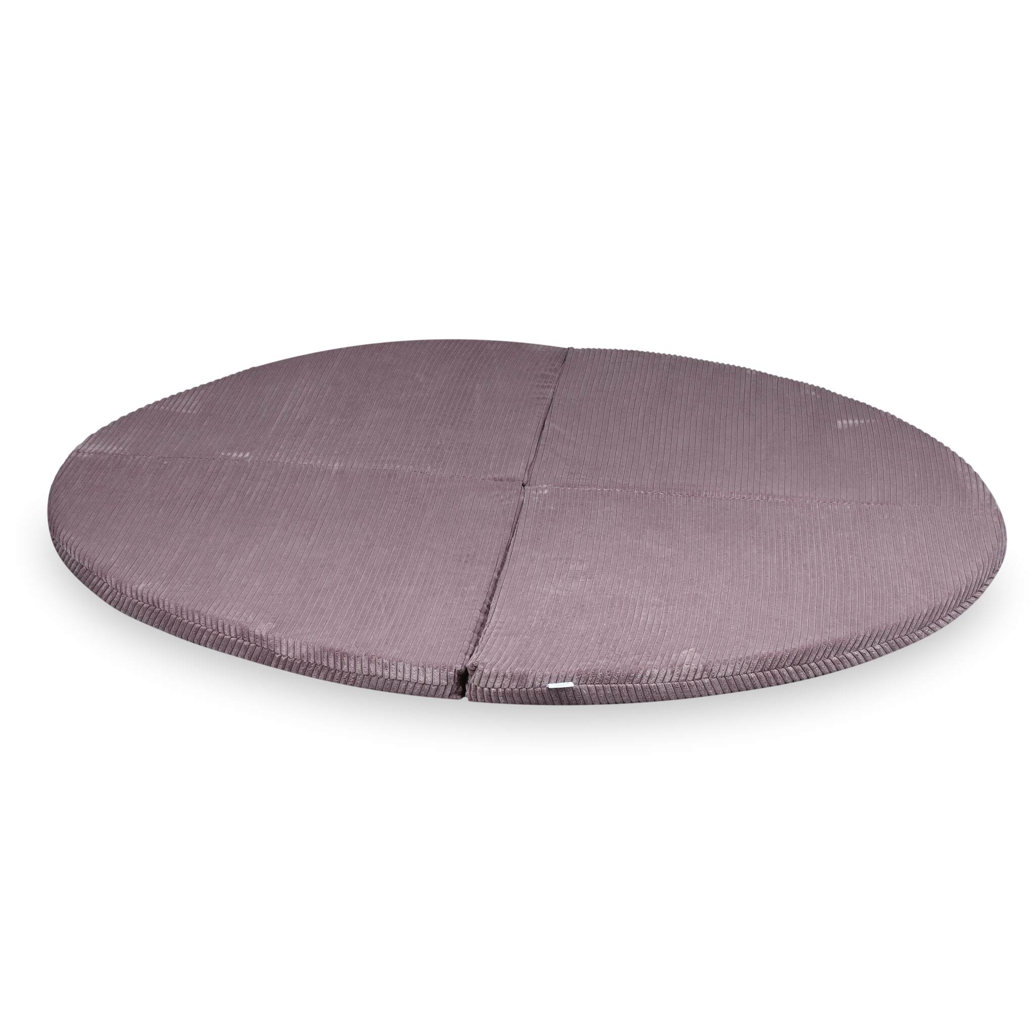 Tapis de jeu 160cm pour bébé, rond pliable en velours côtelé