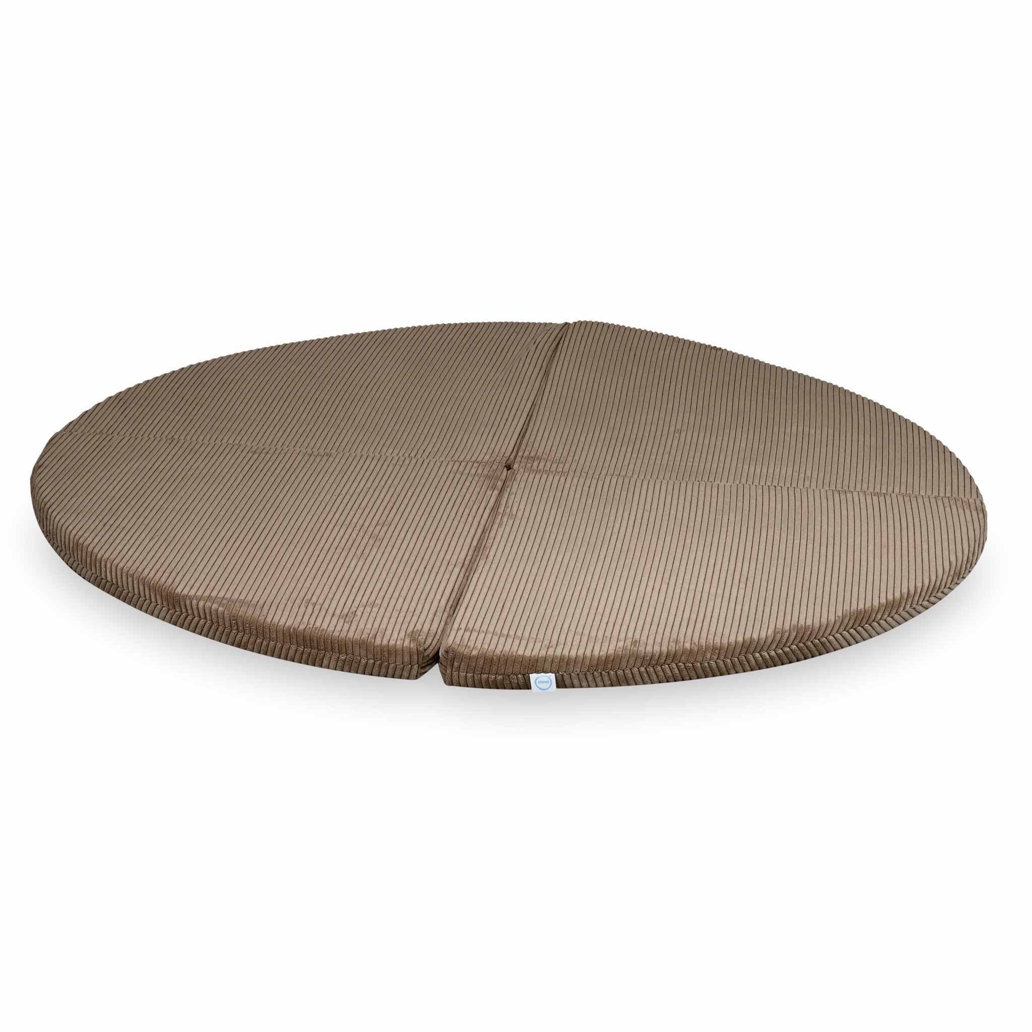 Tapis de jeu 160cm pour bébé, rond pliable en velours côtelé