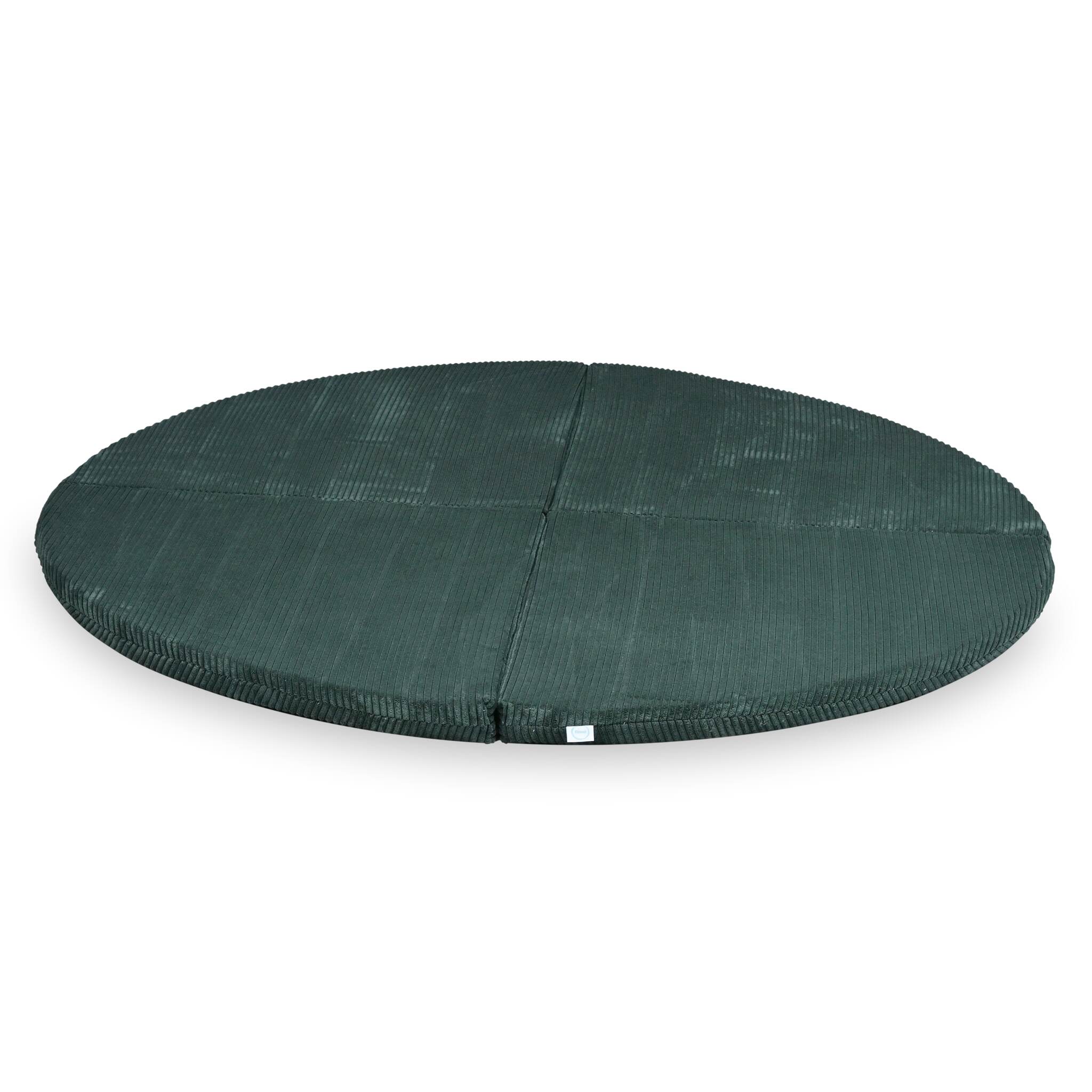 Tapis de jeu 160cm pour bébé, rond pliable en velours côtelé