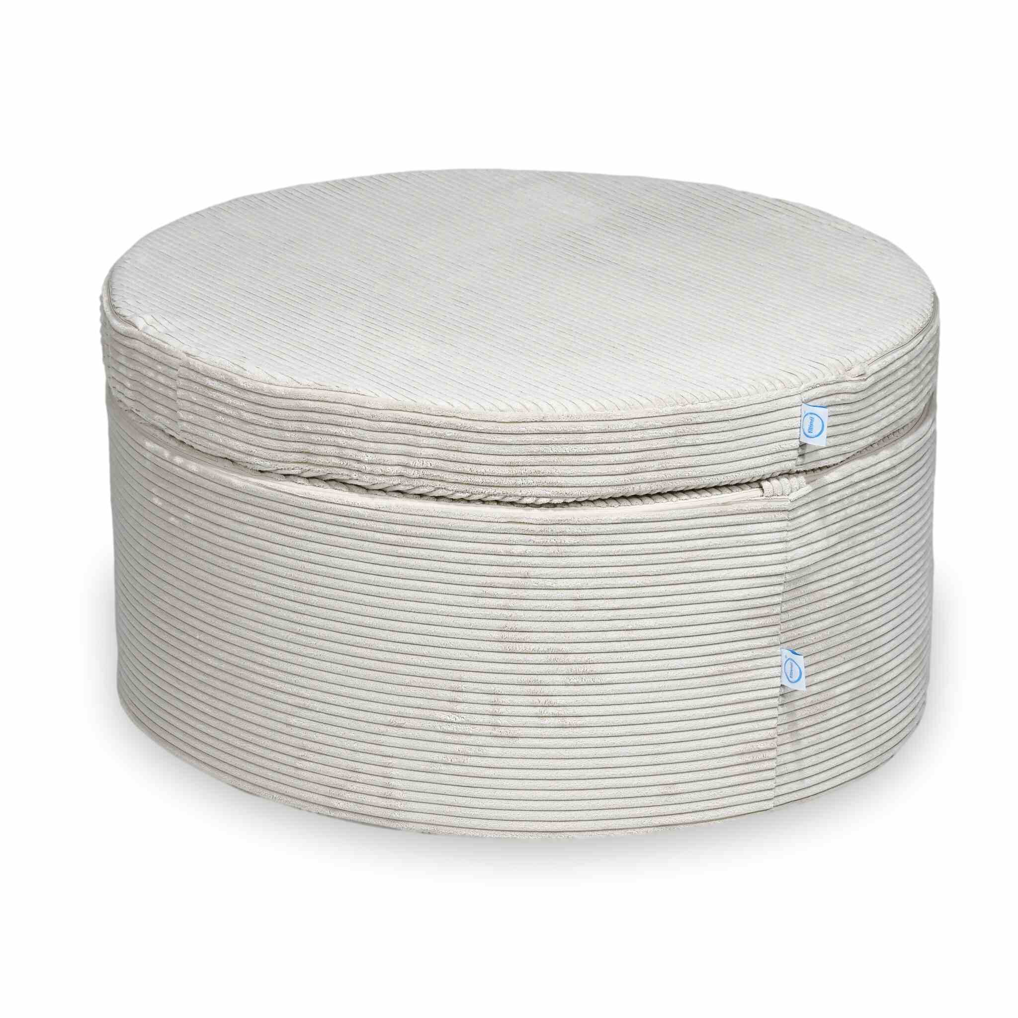 Donut Pouf Modular 4-piece play pouf in velours côtelé