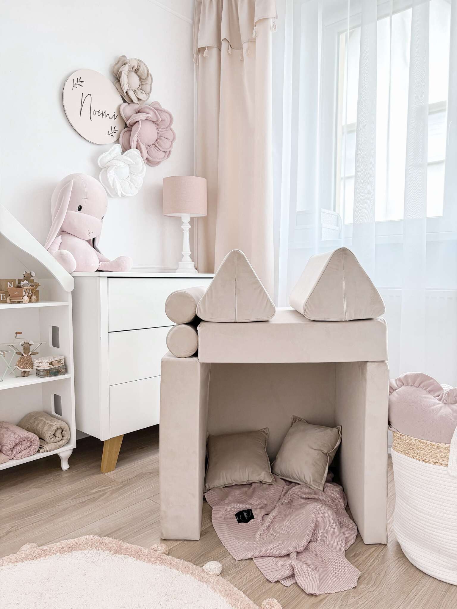 Canapé de jeu Montessori Mini Confort en velours