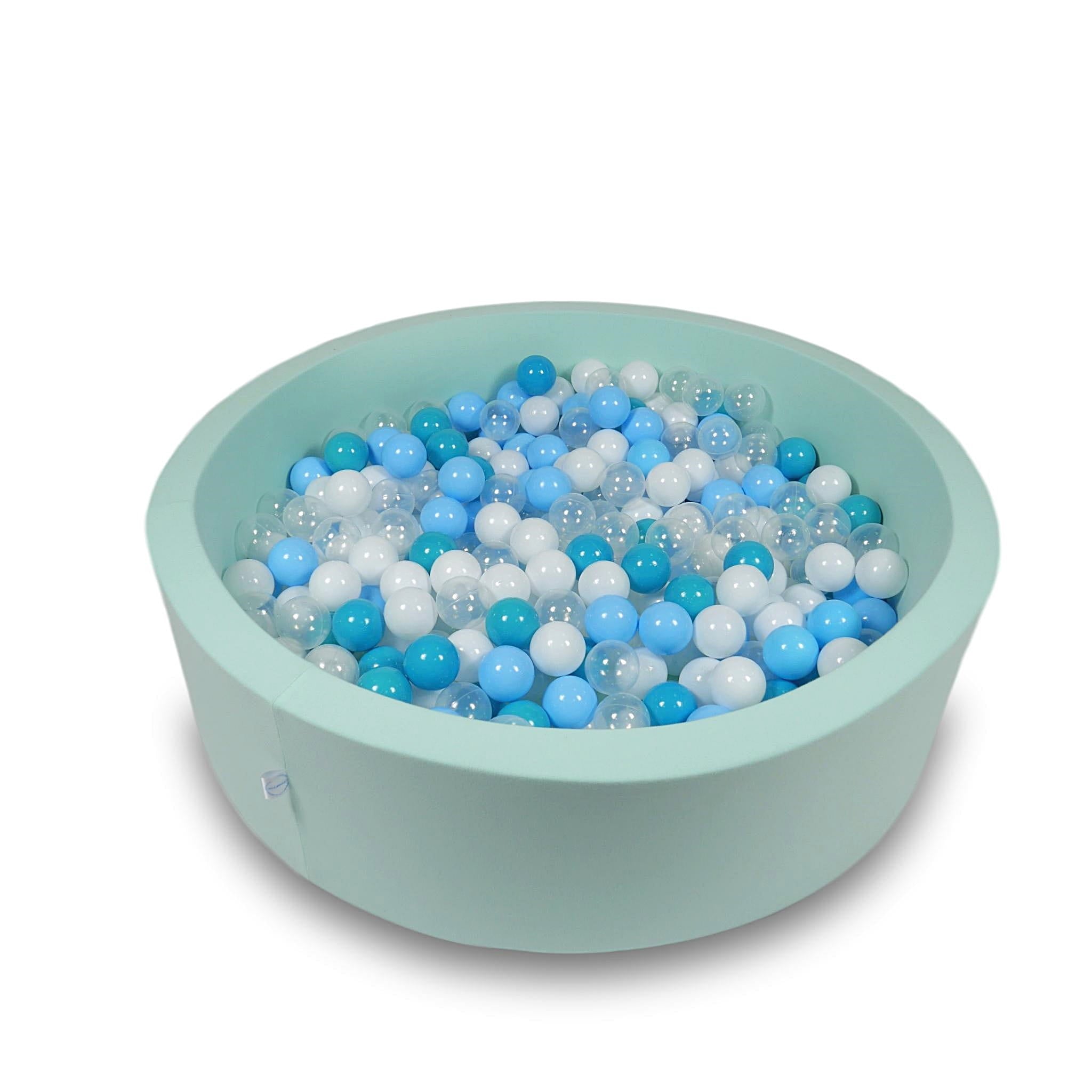 Piscine à Balles 110x30cm menthe avec balles 400pcs (turquoise, blanc, clair, bleu clair)