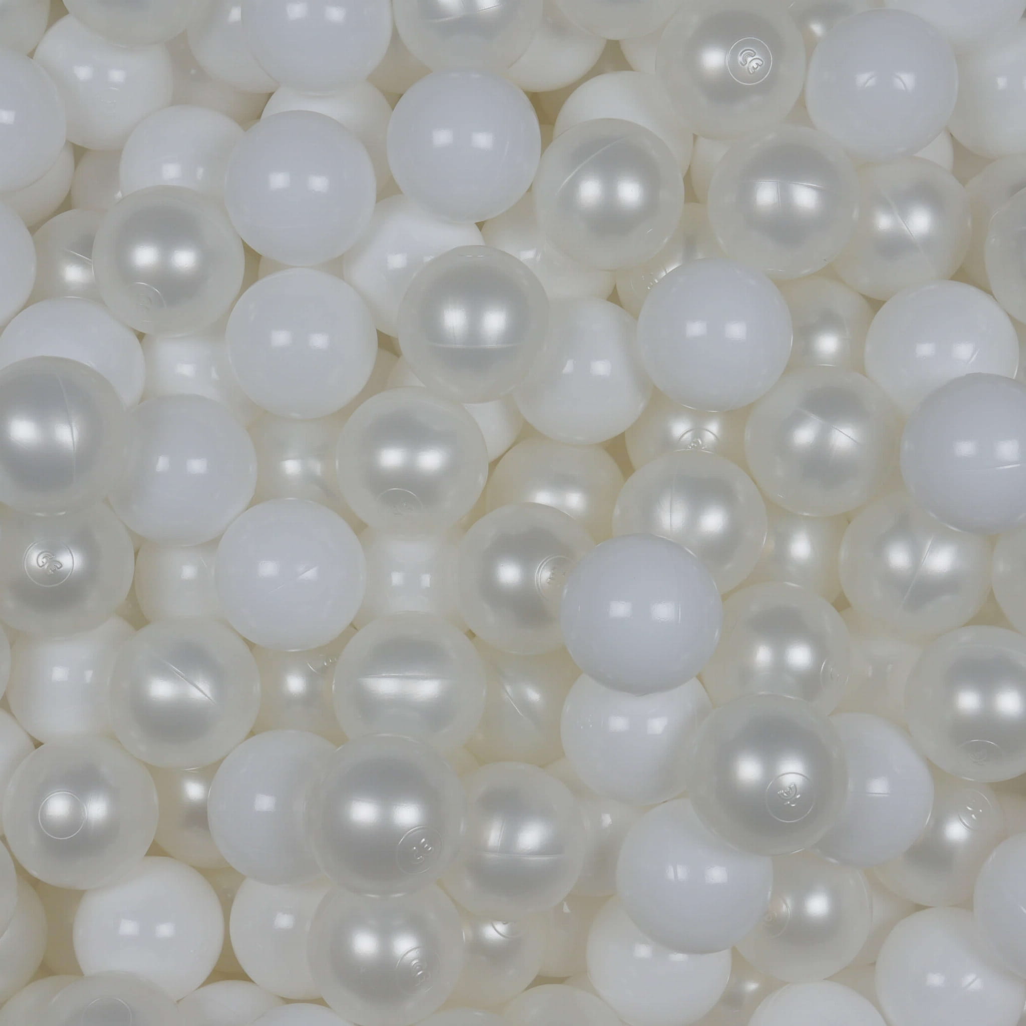 Balles de jeu ø7cm 200 pièces blanc, perle