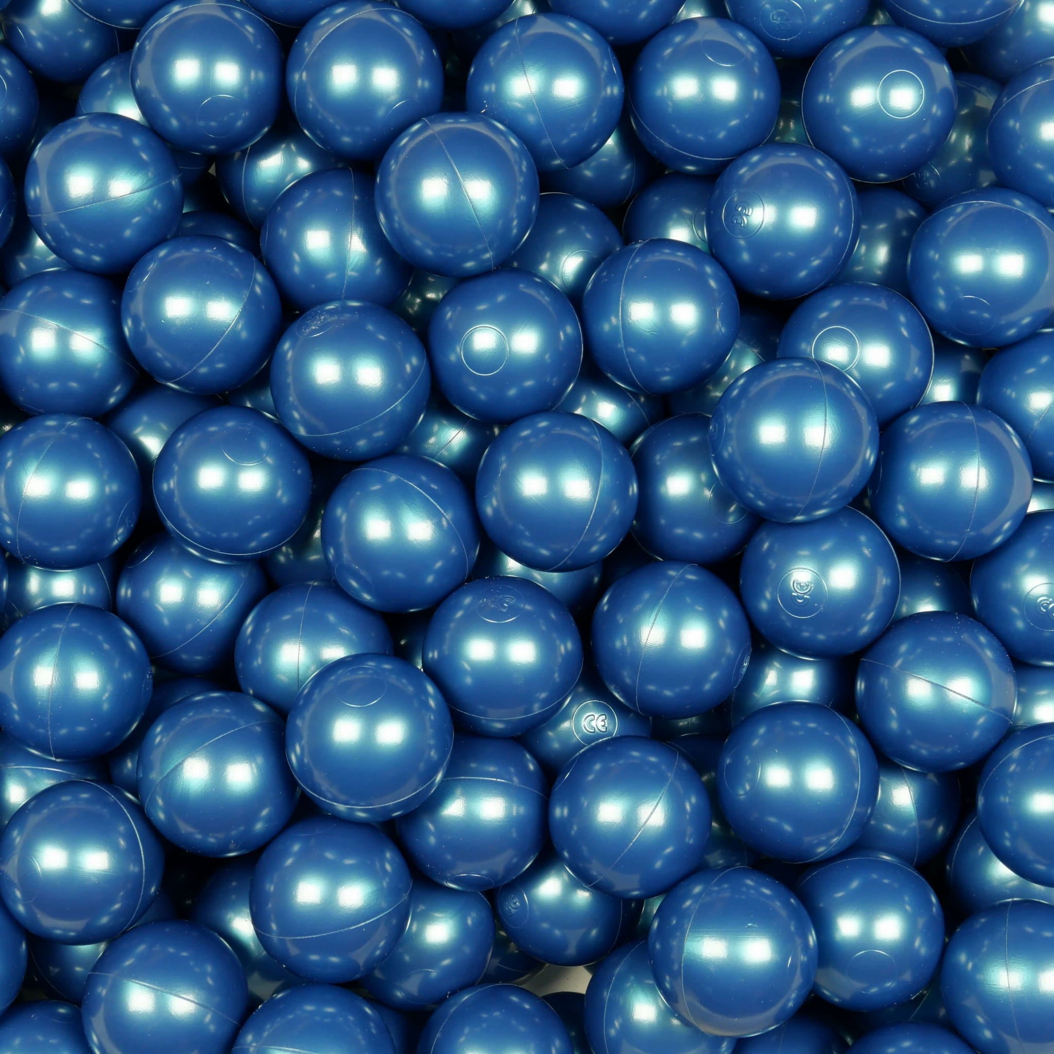 Balles de jeu ø7cm 25 pièces bleue métallique