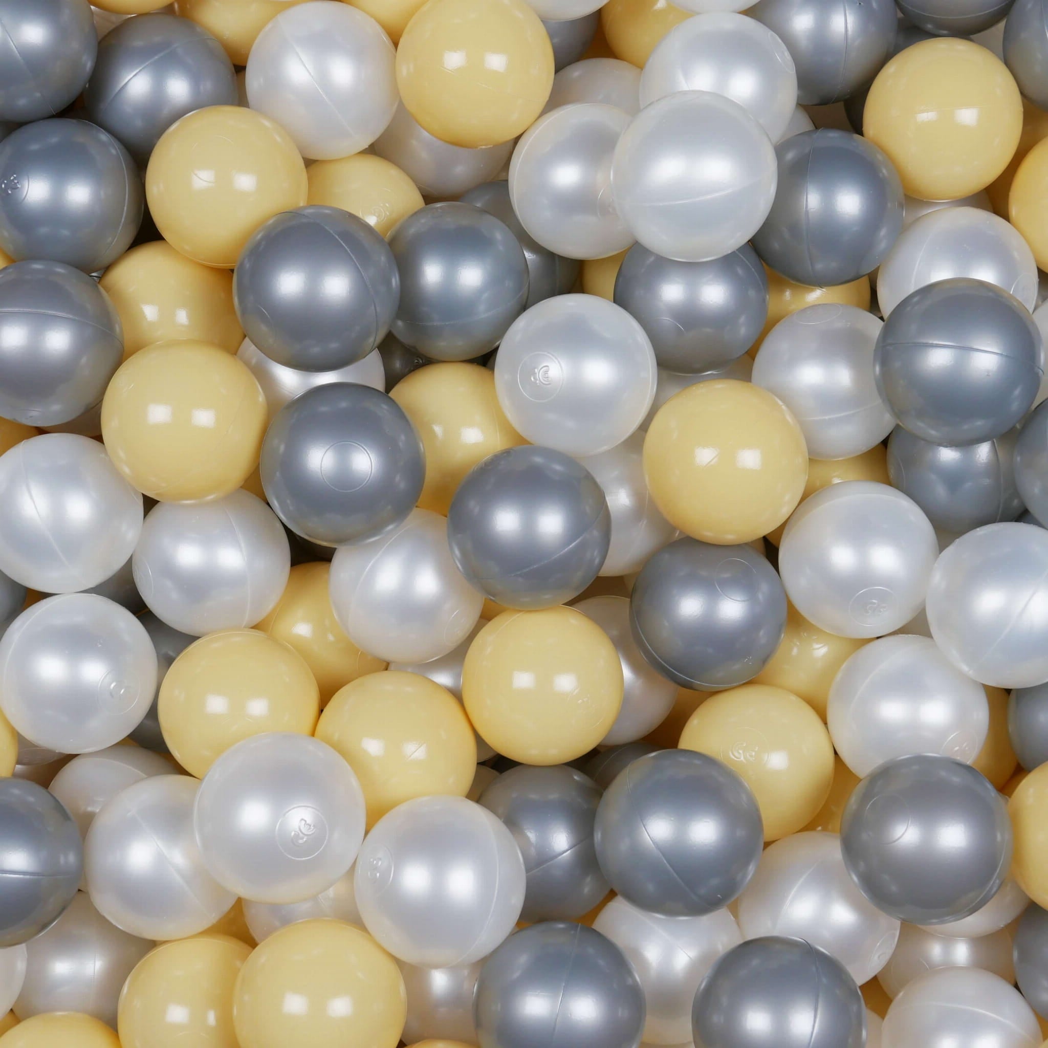 Balles de jeu ø7cm 300 pièces perle, argent, beige