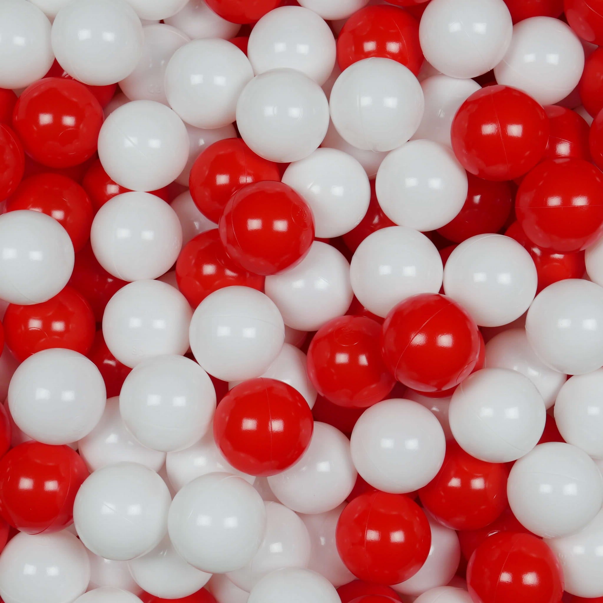 Balles de jeu ø7cm 400 pièces blanc, rouge